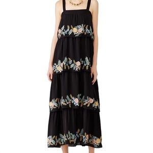 Vilshenko Black Salma Midi Dress size 10